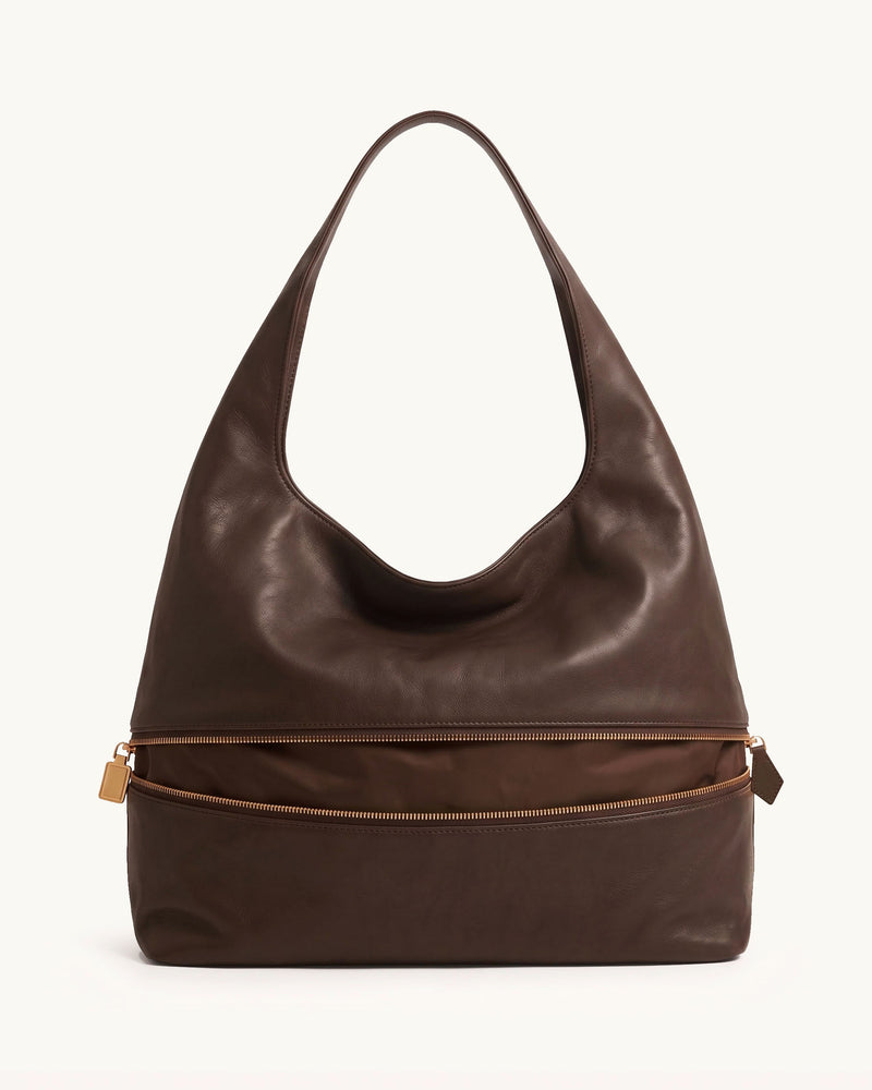 Cleo Hobo Shoulder Bag - Brown