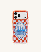 Mediterranean Sardines Artificial Crystal Phone Case - Orange