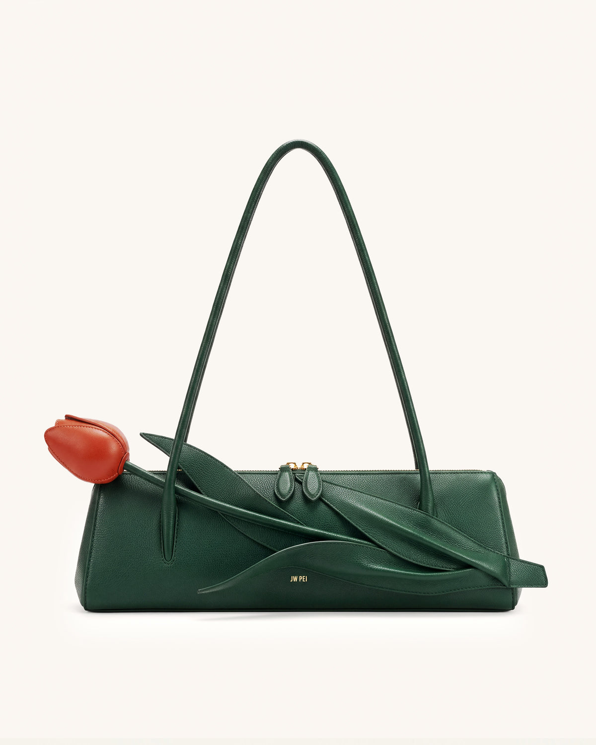 Nova Flower Shape Shoulder Bag - Forest Green
