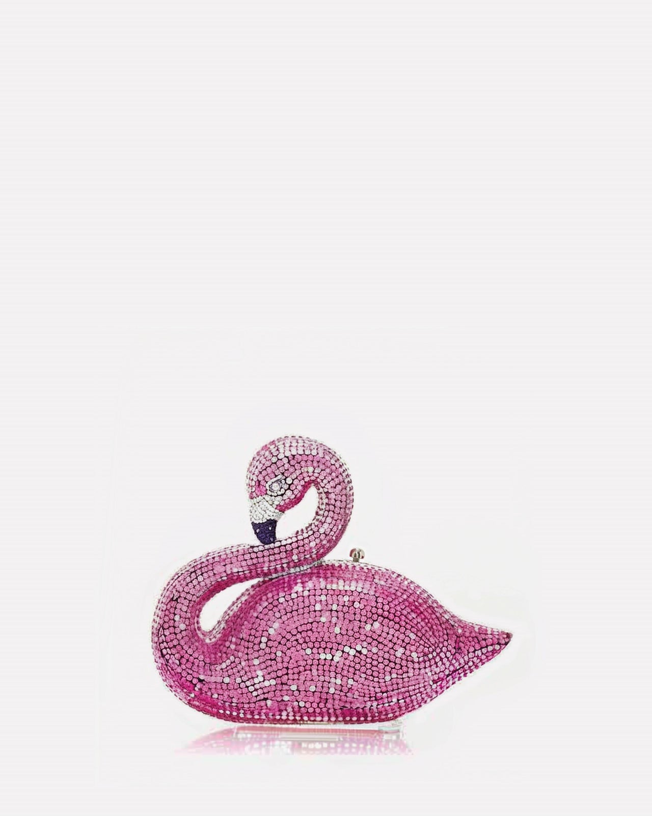 Flame Bird Faux Crystal Clutch - Pink