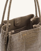Nala Bucket Bag - Taupe Croc