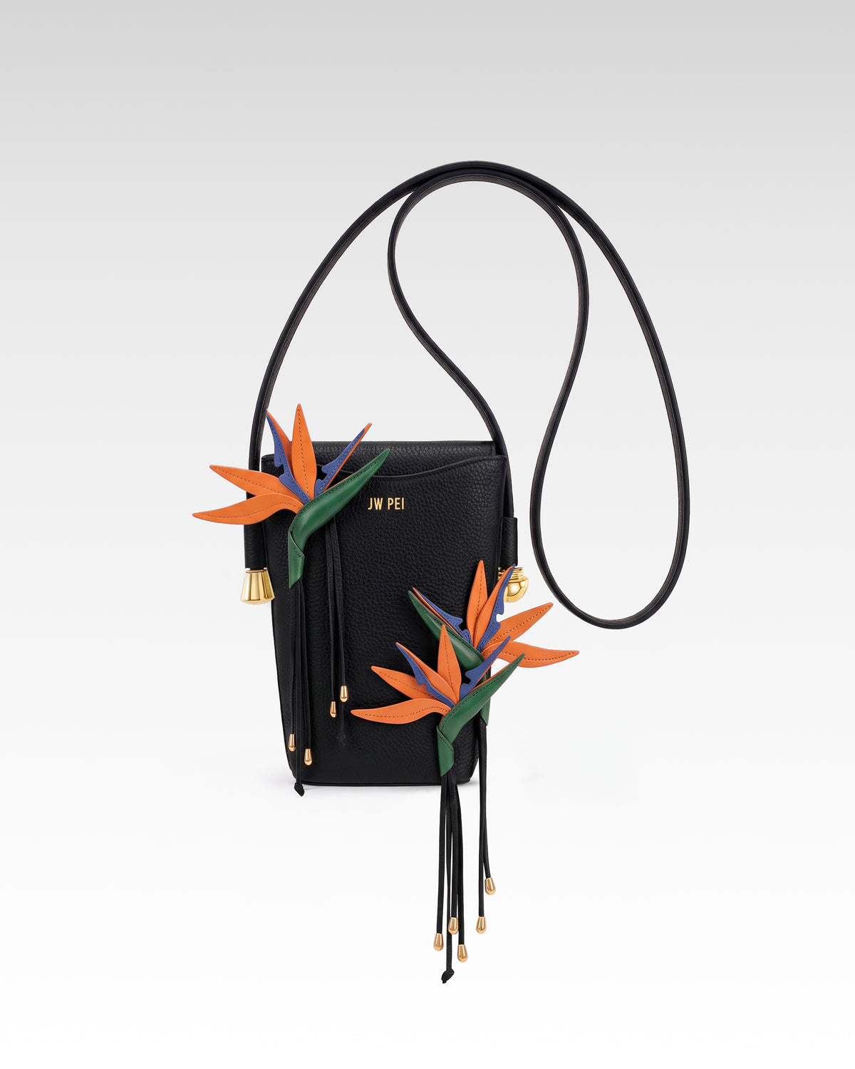 Bird of Paradise Phone Bag - Black