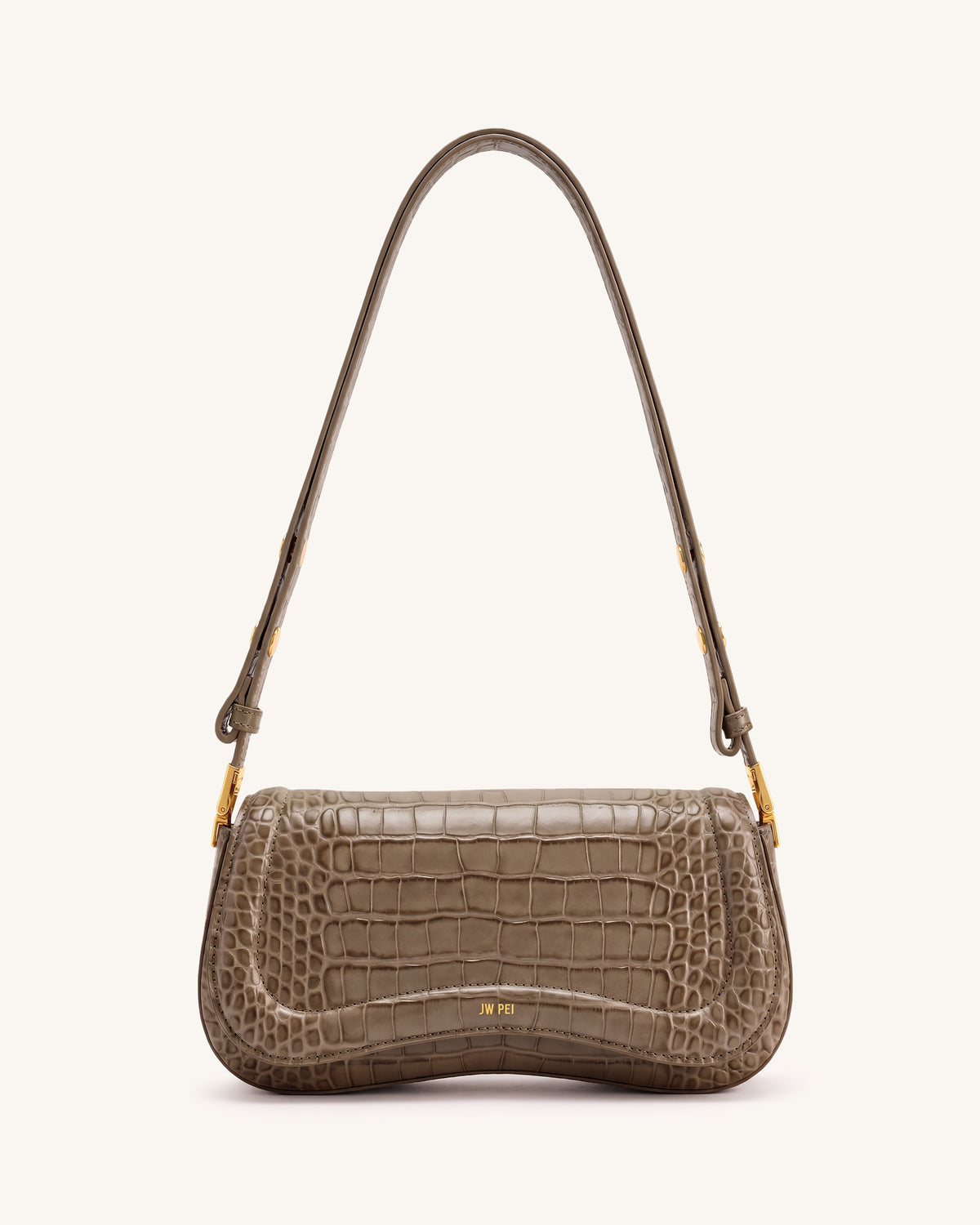 Joy Shoulder Bag - Brown Croc