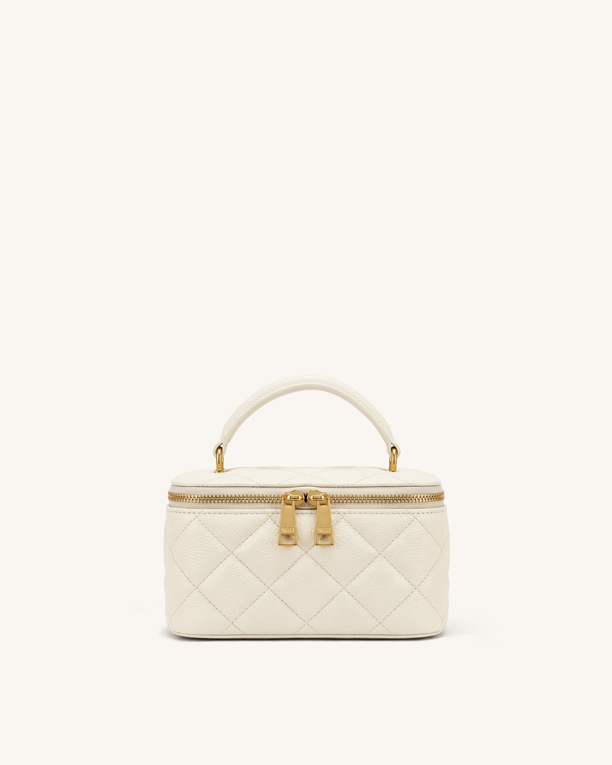 Virella Quilted Vanity Top Handle Bag - White