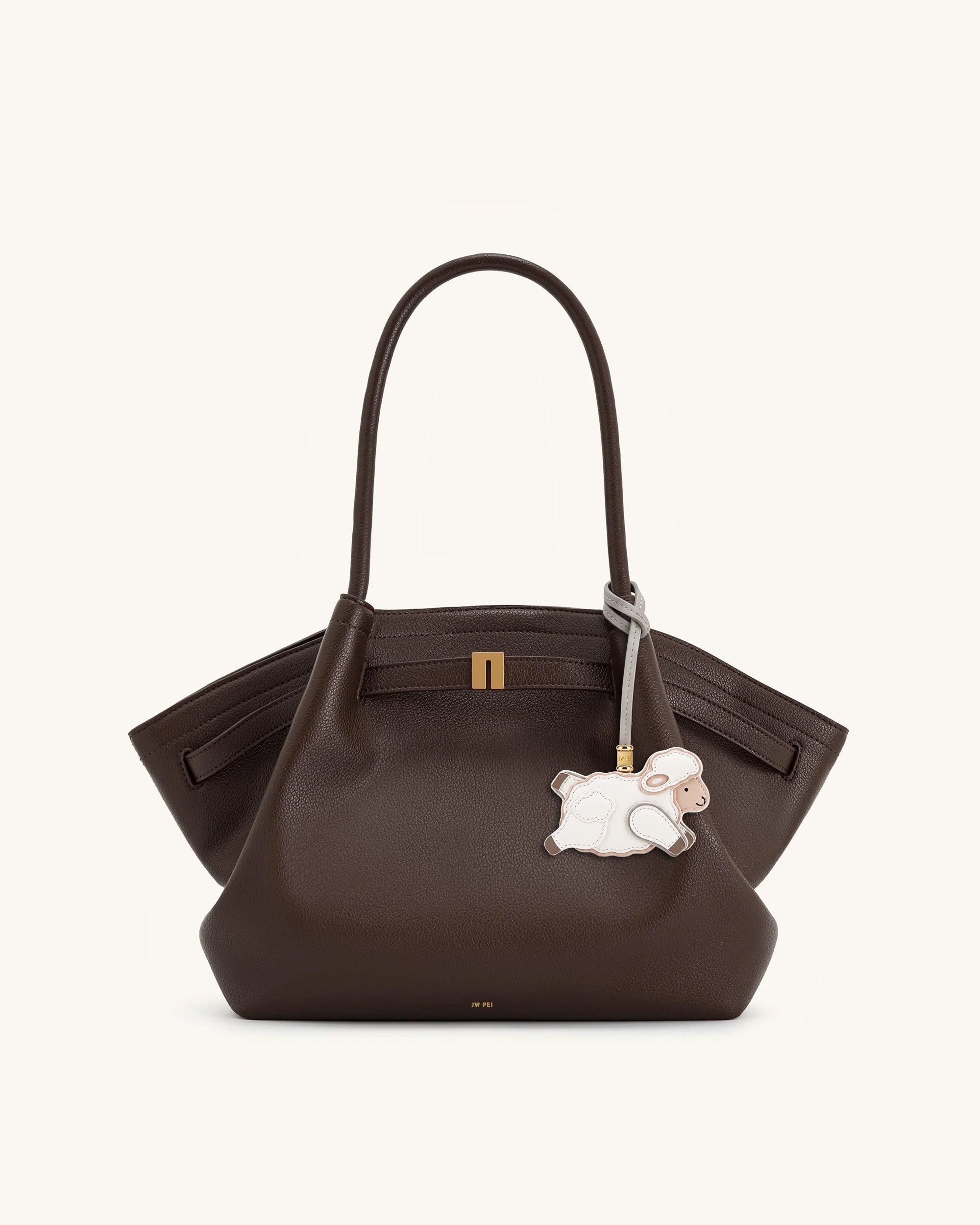 Little Sheep Bag Charm - White