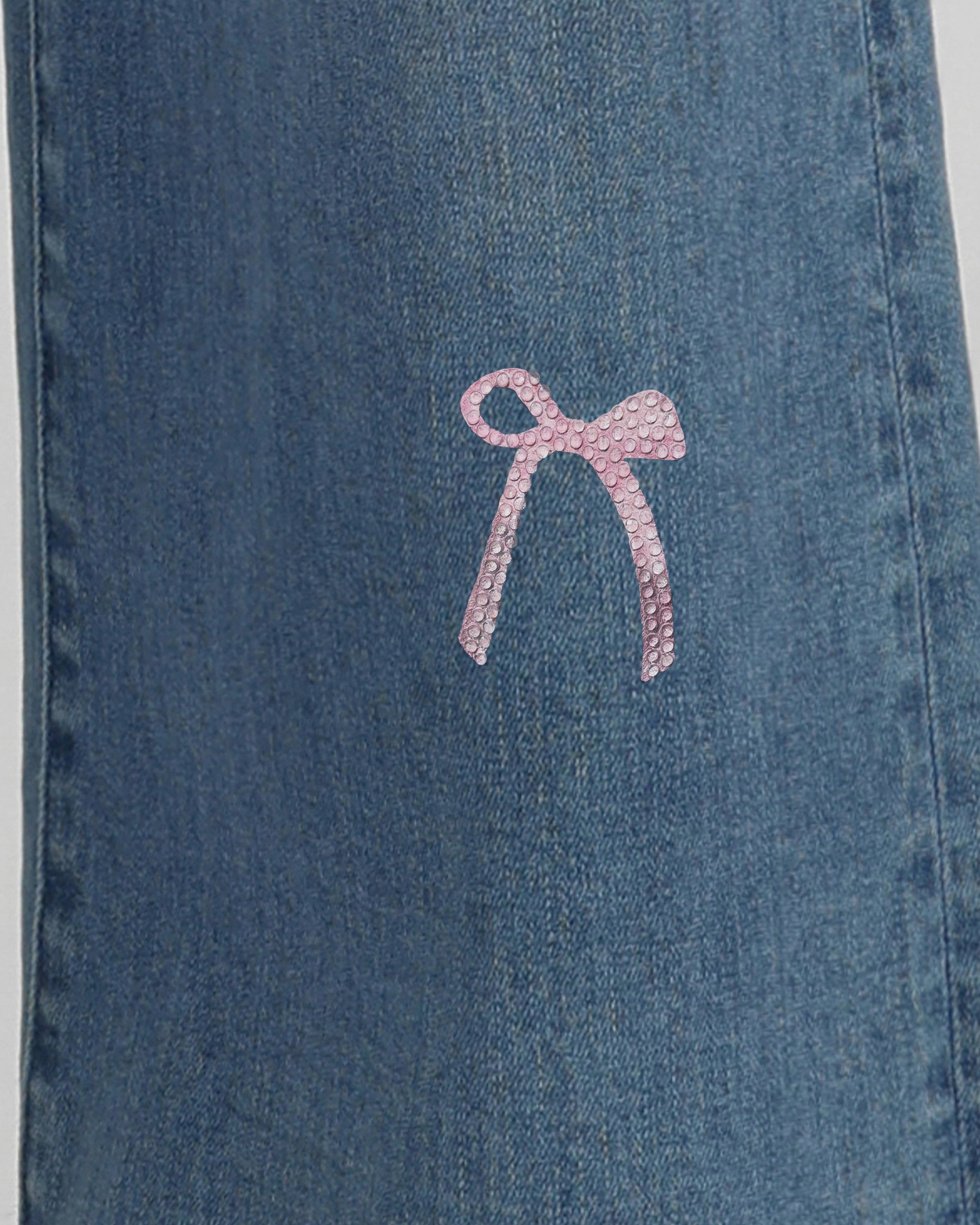 The Daydreamer Pastel Bow-Knot  Jeans - Dancing in The Moonlight