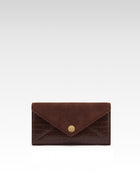 Annora Long Envelope Wallet - Brown Croc