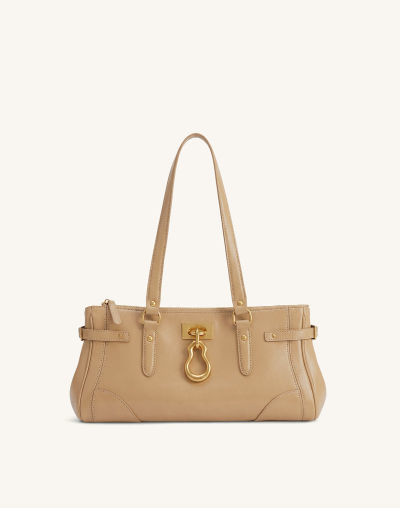 Yvette Elongated Tote Bag - Khaki