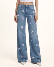 The Daydreamer Pastel Bow-Knot  Jeans - Dancing in The Moonlight