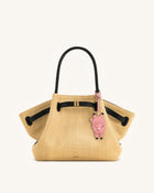 Playful Pig Bag Charm - Pink