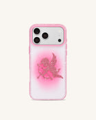 Rhinestone Angel Phone Case - Pink