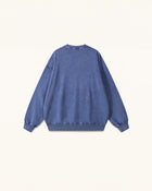 The Enchanted Rhinestone Rose Pullover - Acid Cobalt
