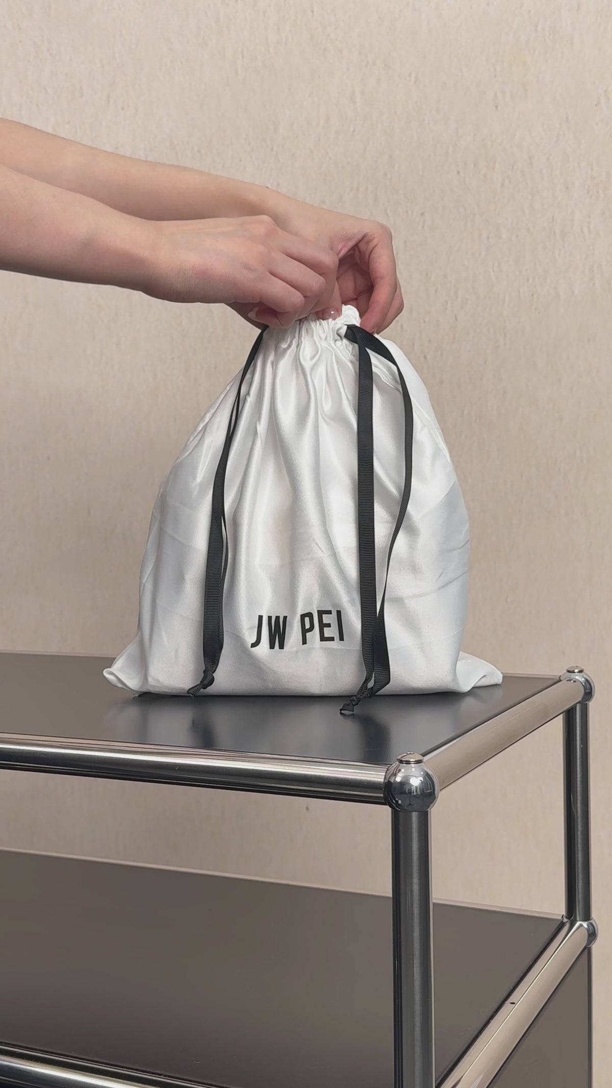 Elise Top Handle Bag - White Croc | JW PEI