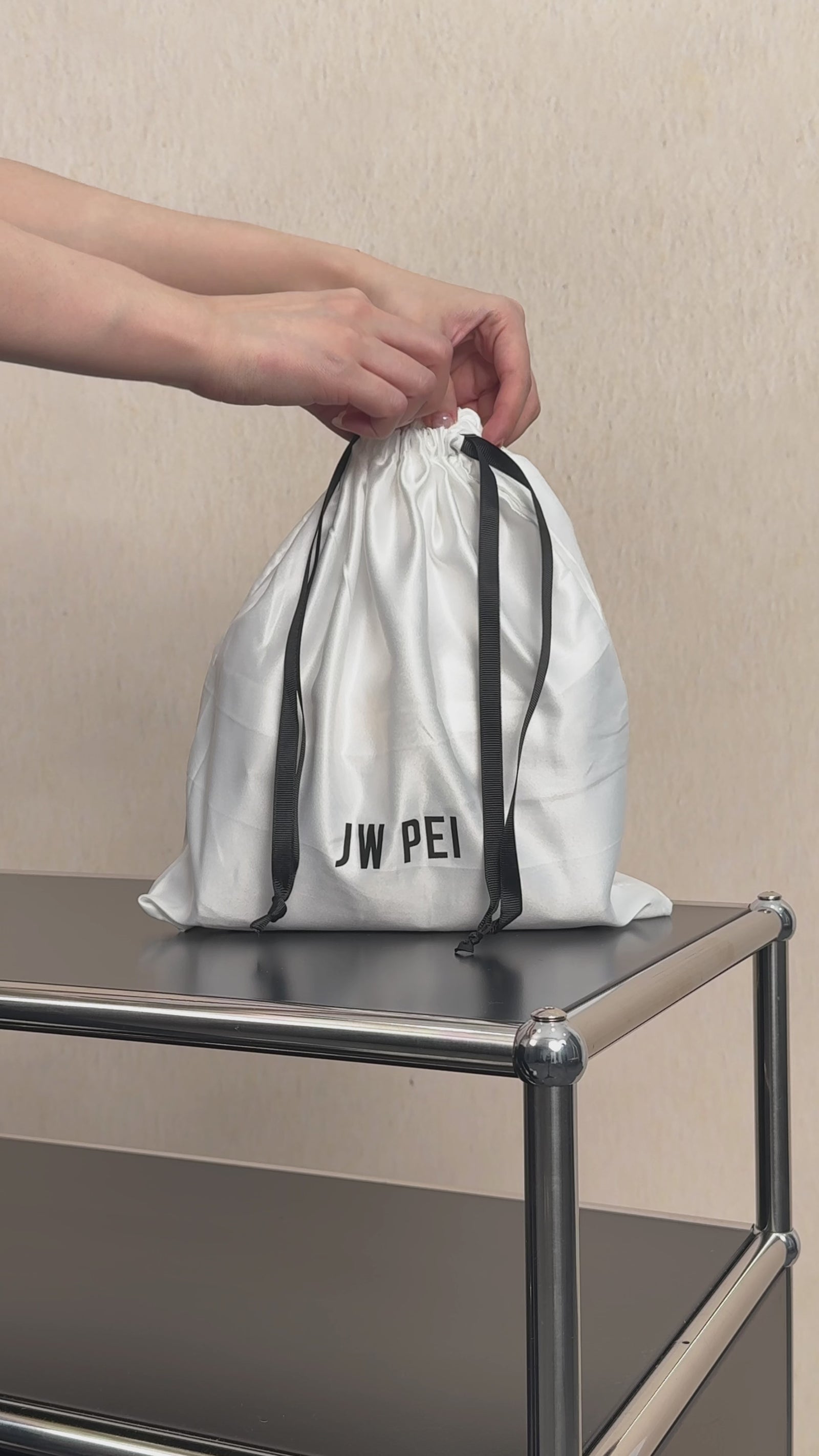 Elise Top Handle Bag - White Croc | JW PEI