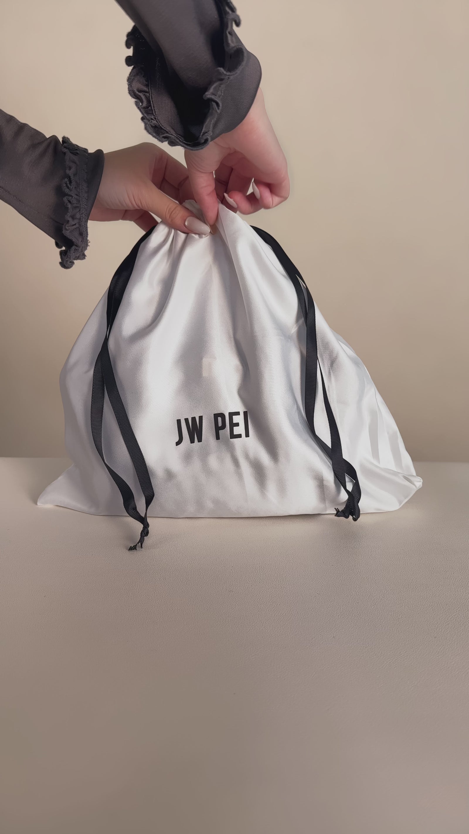Hana Mini Faux Fur Tote Bag - Dark Brown | JW PEI