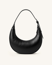 Althea Studded Hobo Bag - Black