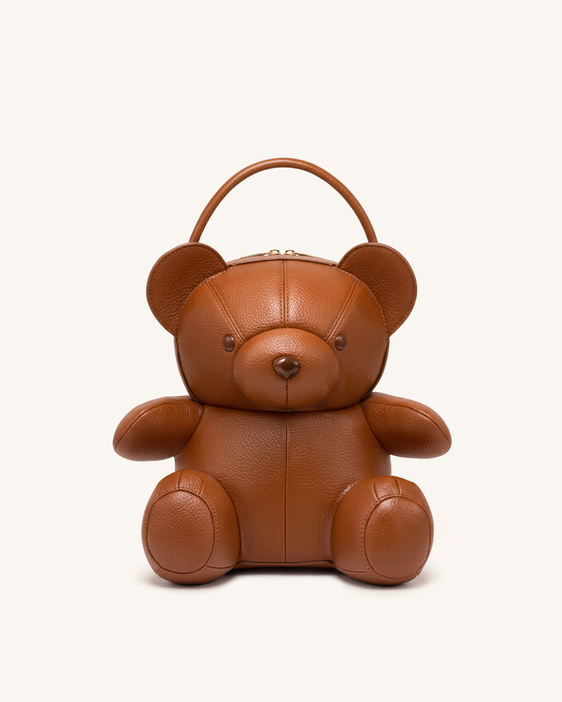 Teddy Bear Novelty Crossbody Bag - Brown