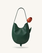 Tulip Shape Shoulder Bag - Forest Green