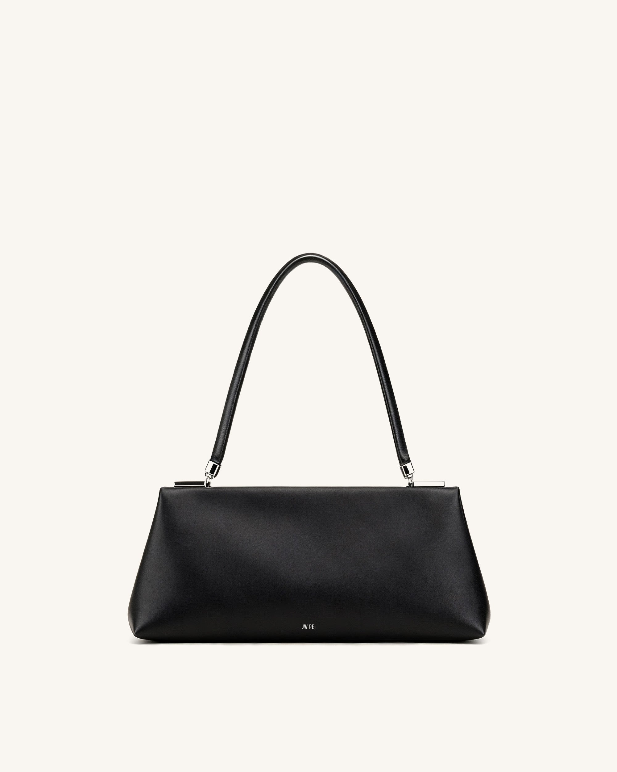 Luna Frame Top Handle Bag - Black