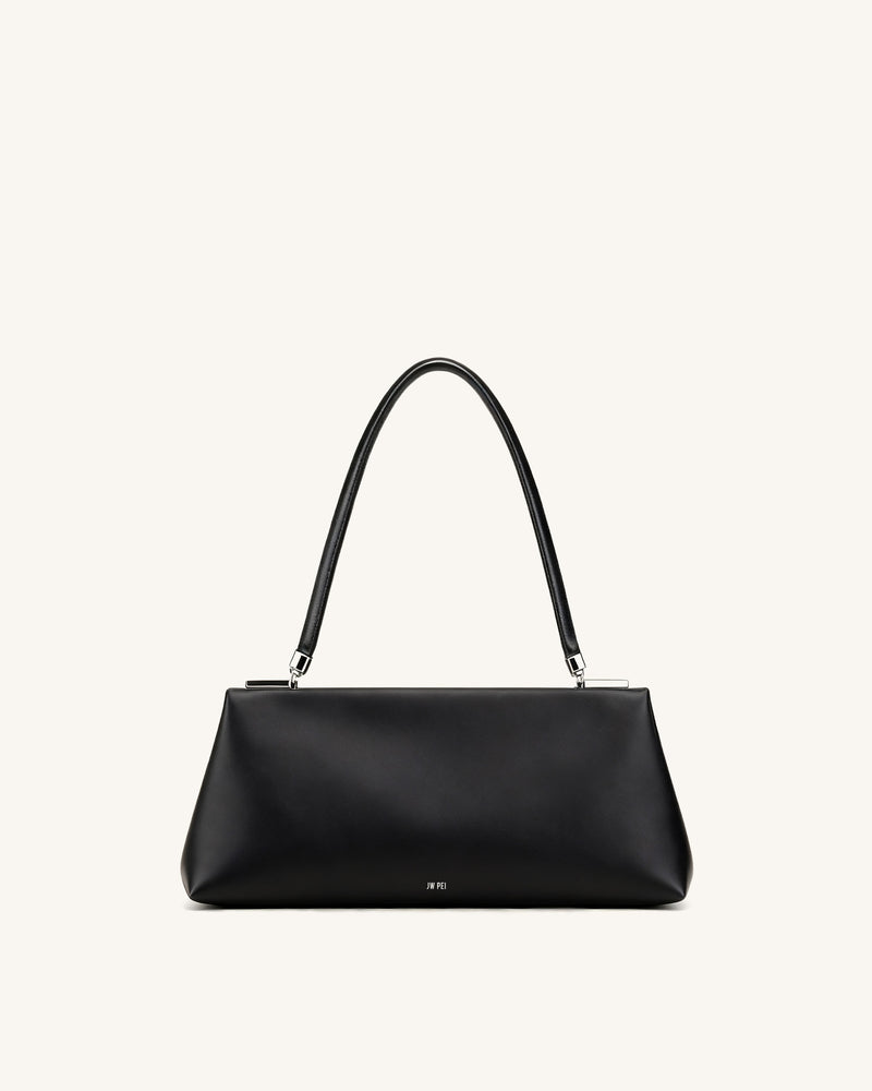 Luna Frame Top Handle Bag - Black