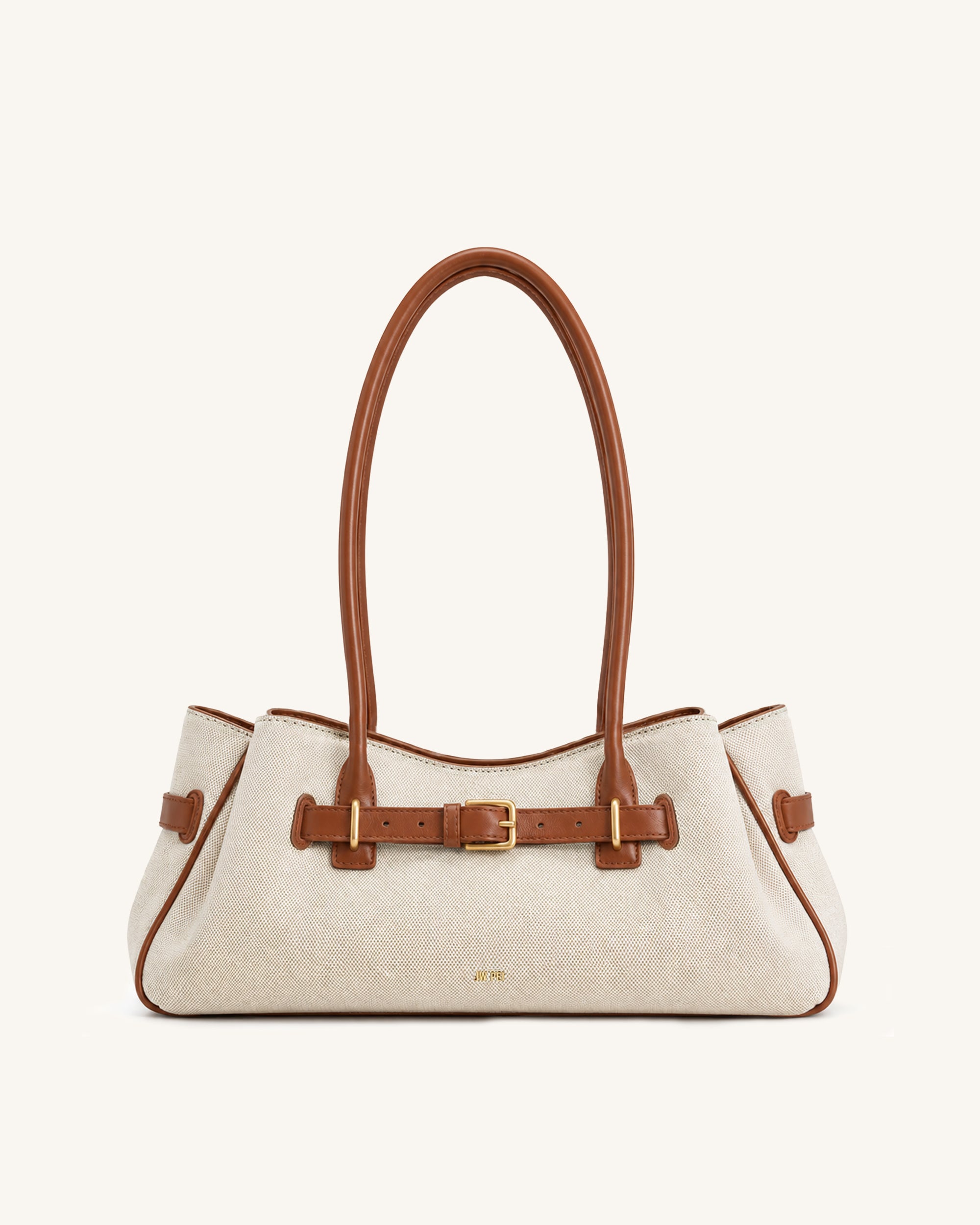 Elena Canvas Bucket Bag - Neutral