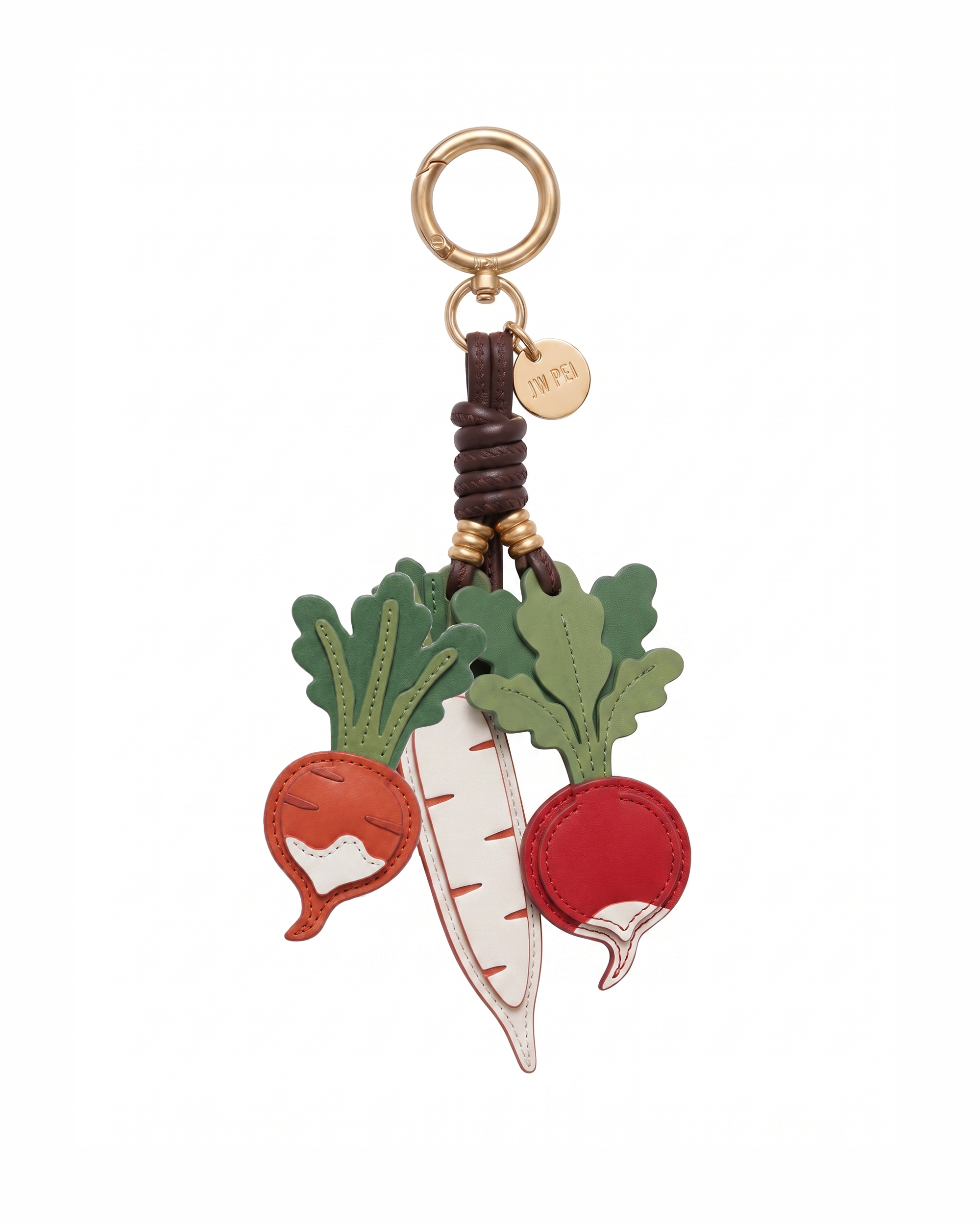 Radish Trio Bag Charm - Green