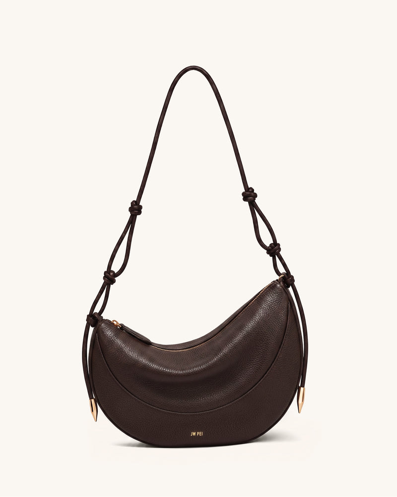 Harlee Crescent Shoulder Bag - Brown