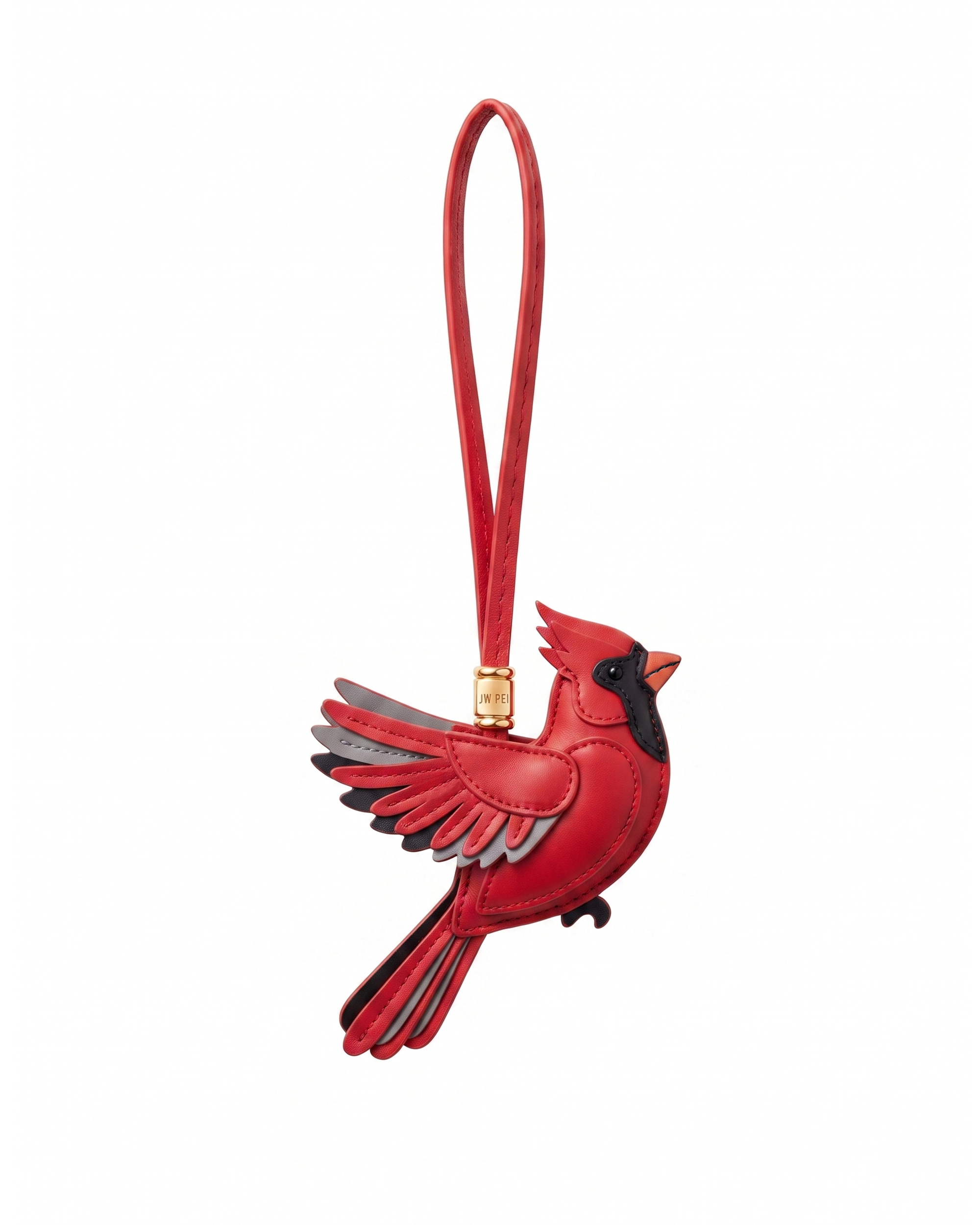 Cardinal Bird Bag Charm - Red