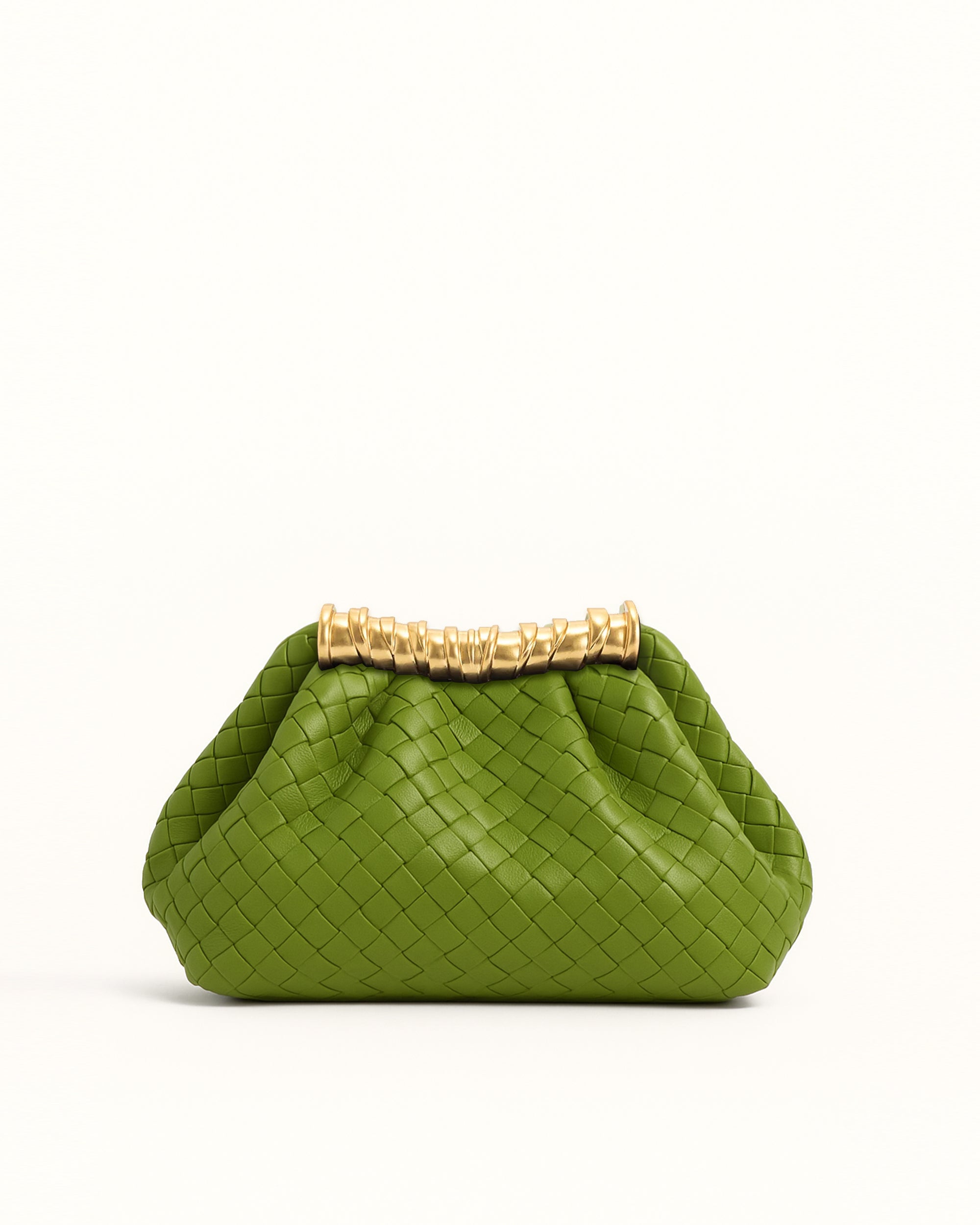 Woven Clutch - Green