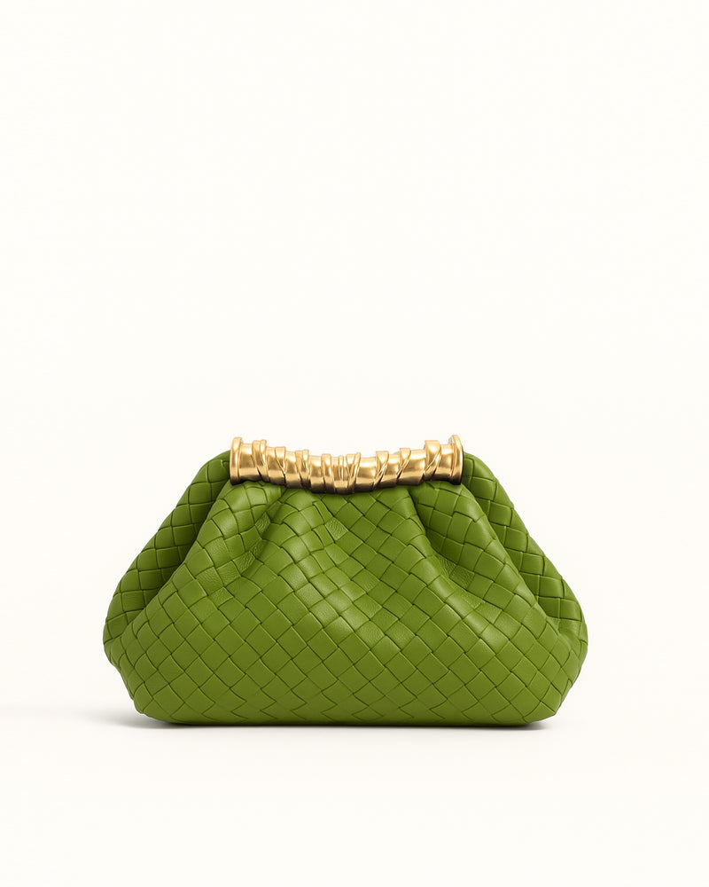 Woven Clutch - Green
