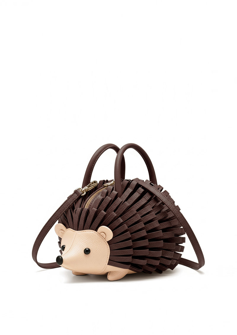 Hedgehog Shaped Bag - Brown