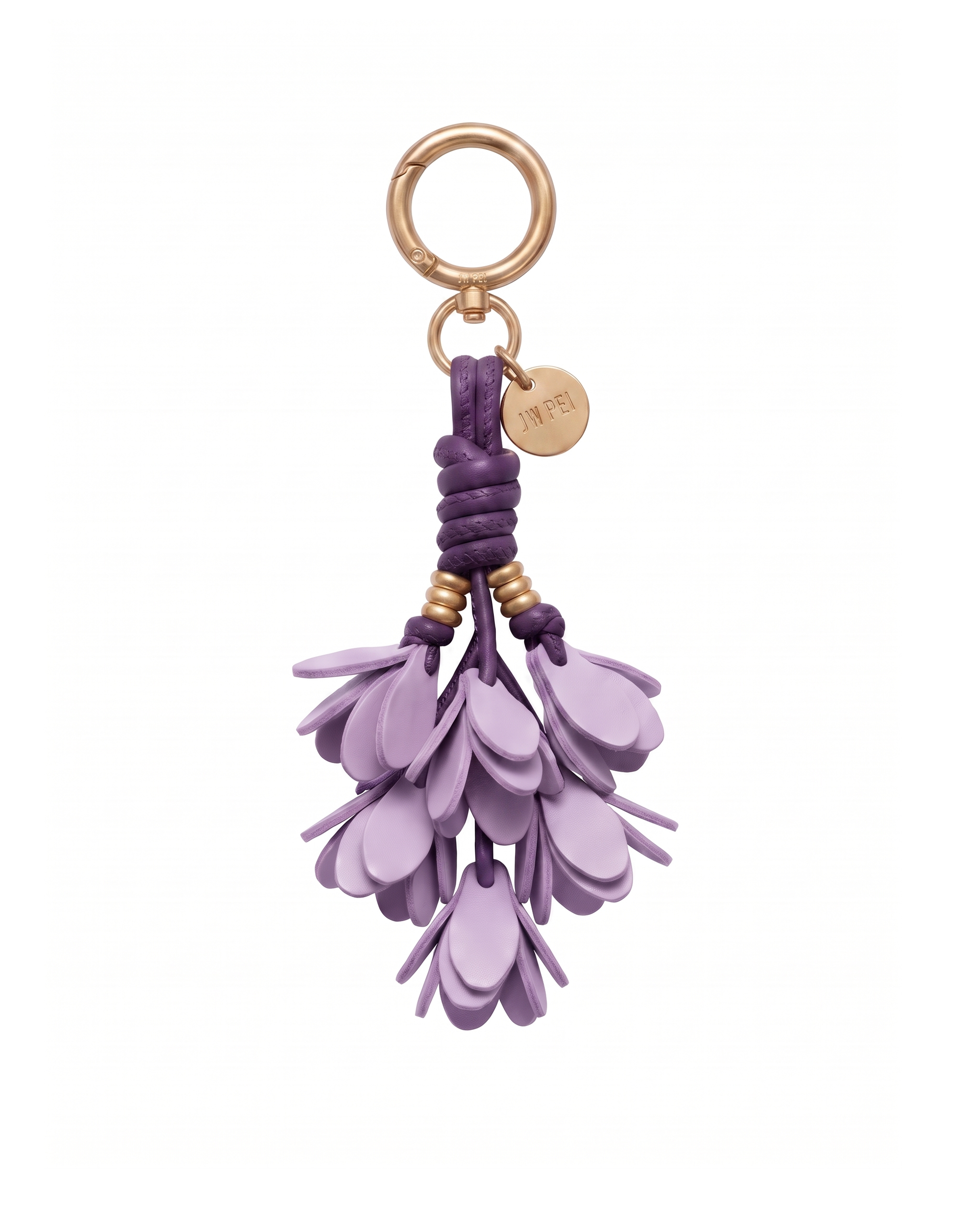 Floral Cluster Bag Charm - Lavender
