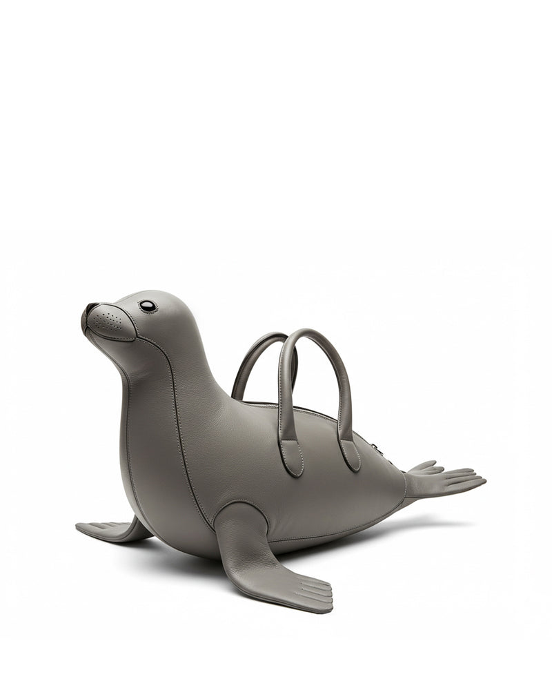 Noah Seal Top Handle Bag - Grey