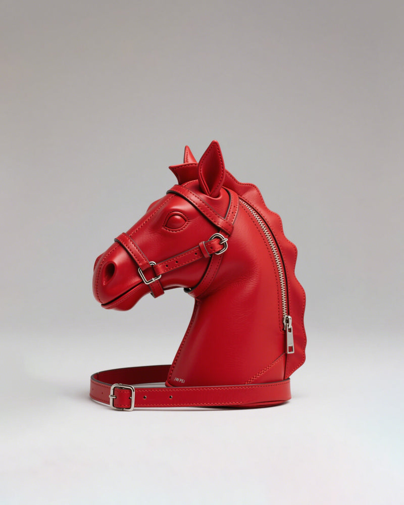 Nova Horse Head Crossbody Bag - Red