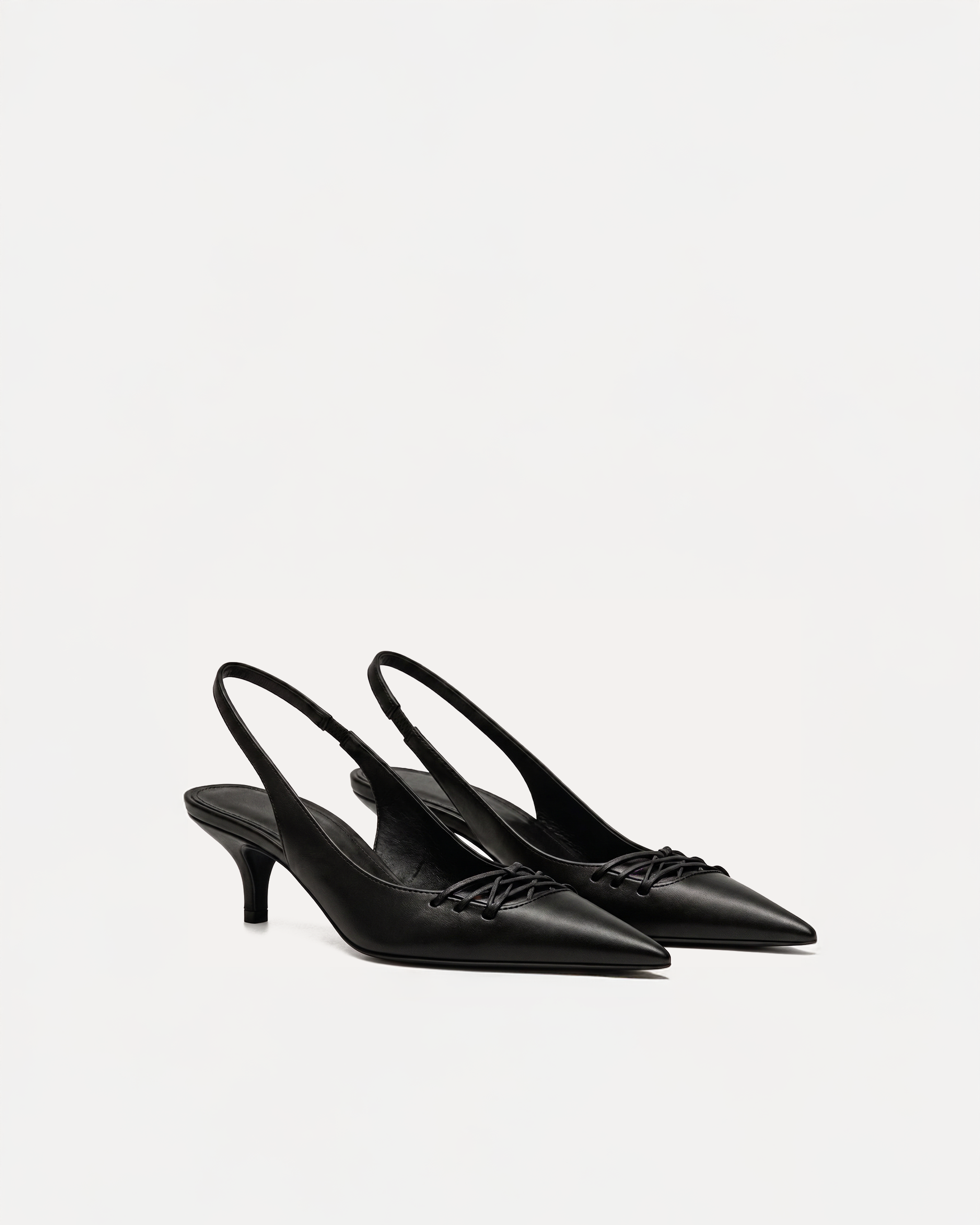 Jenna Braided Slingback Pumps – Black