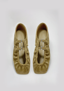 Fiona Double Strap Mary Janes – Brown