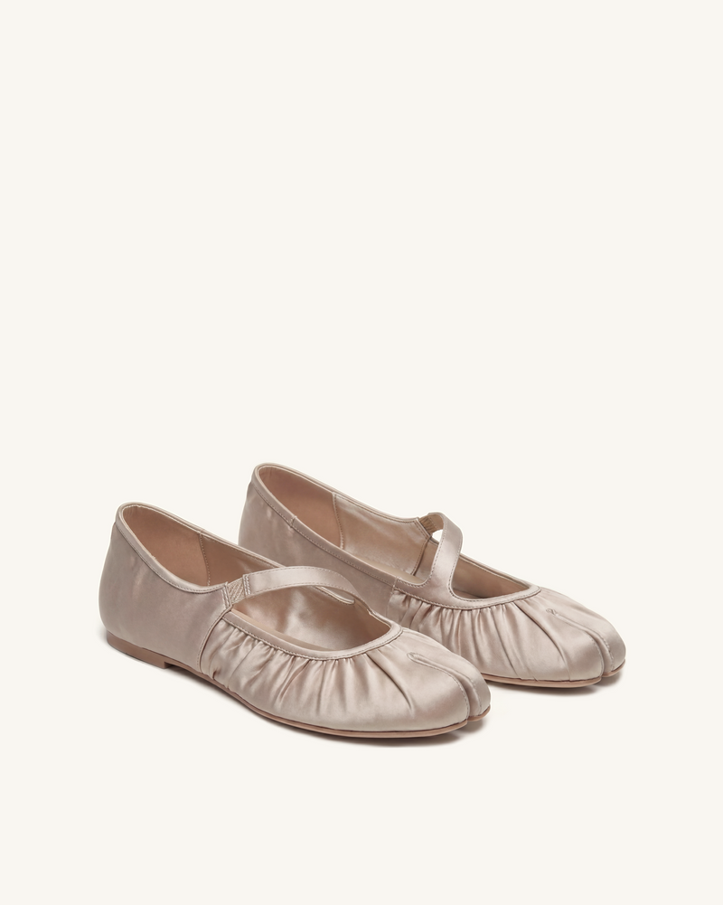 Ella Gathered Mary Janes – Neutral