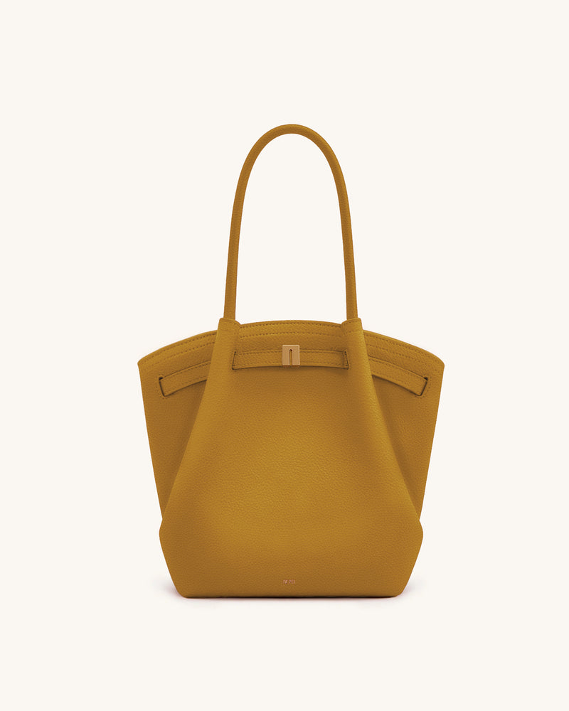 Hana Column Tote Bag - Mustard Yellow