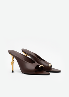 Sienna Sculpted Mules – Brown