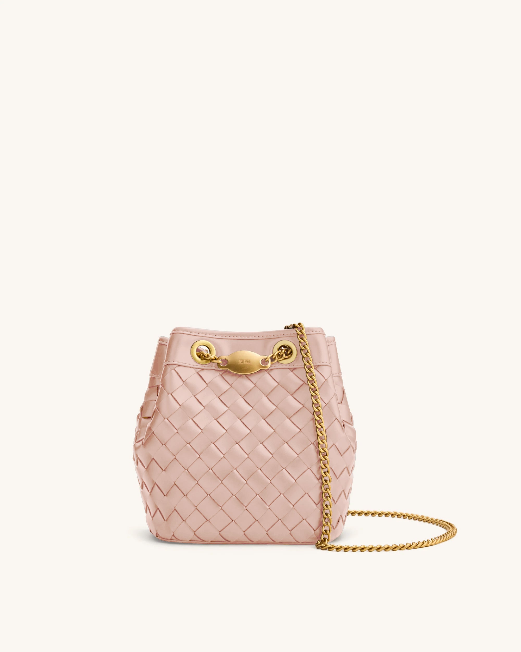 Yara Hand-Woven Bucket Bag - Pink