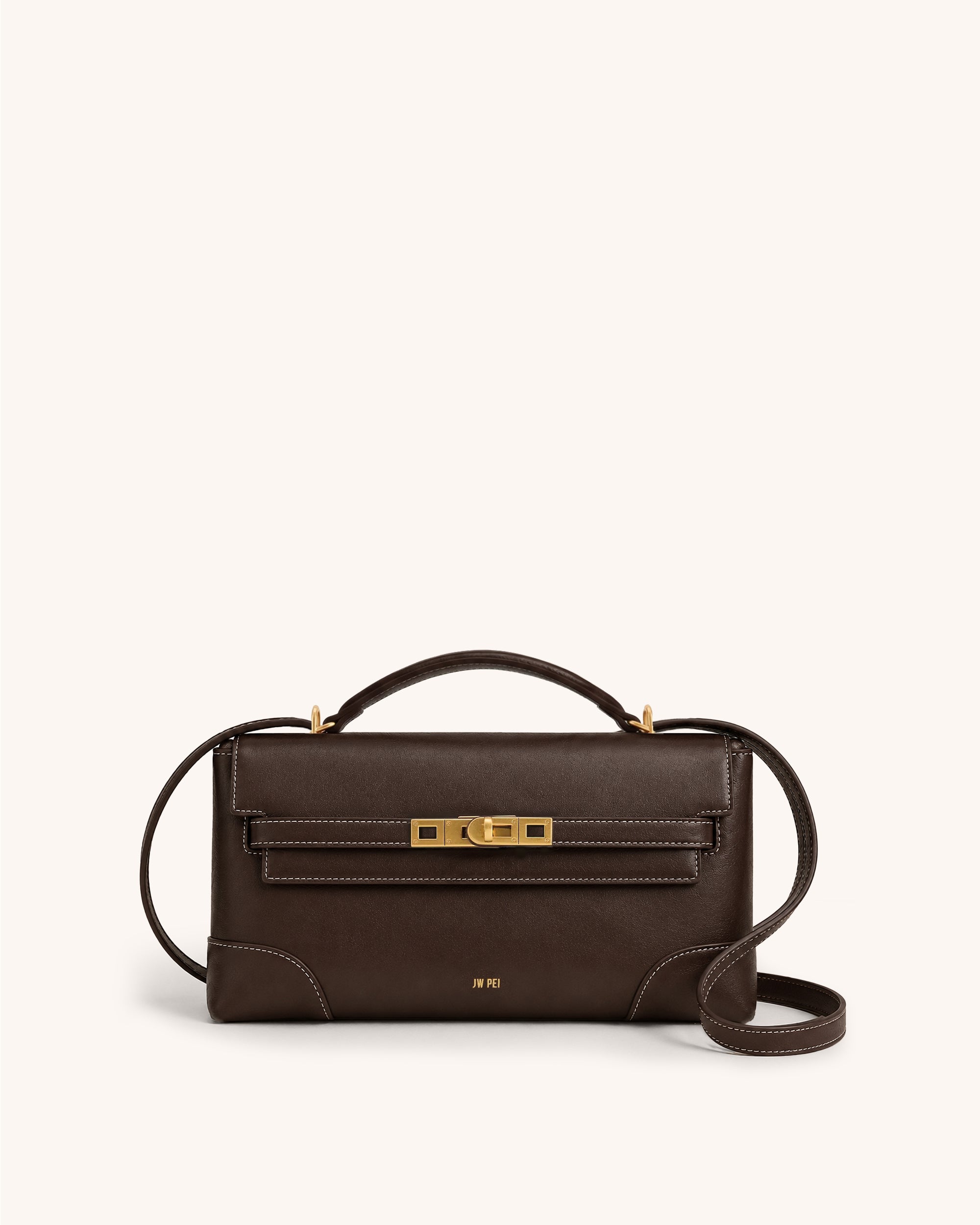 Noor Vintage Crossbody Bag - Dark Brown