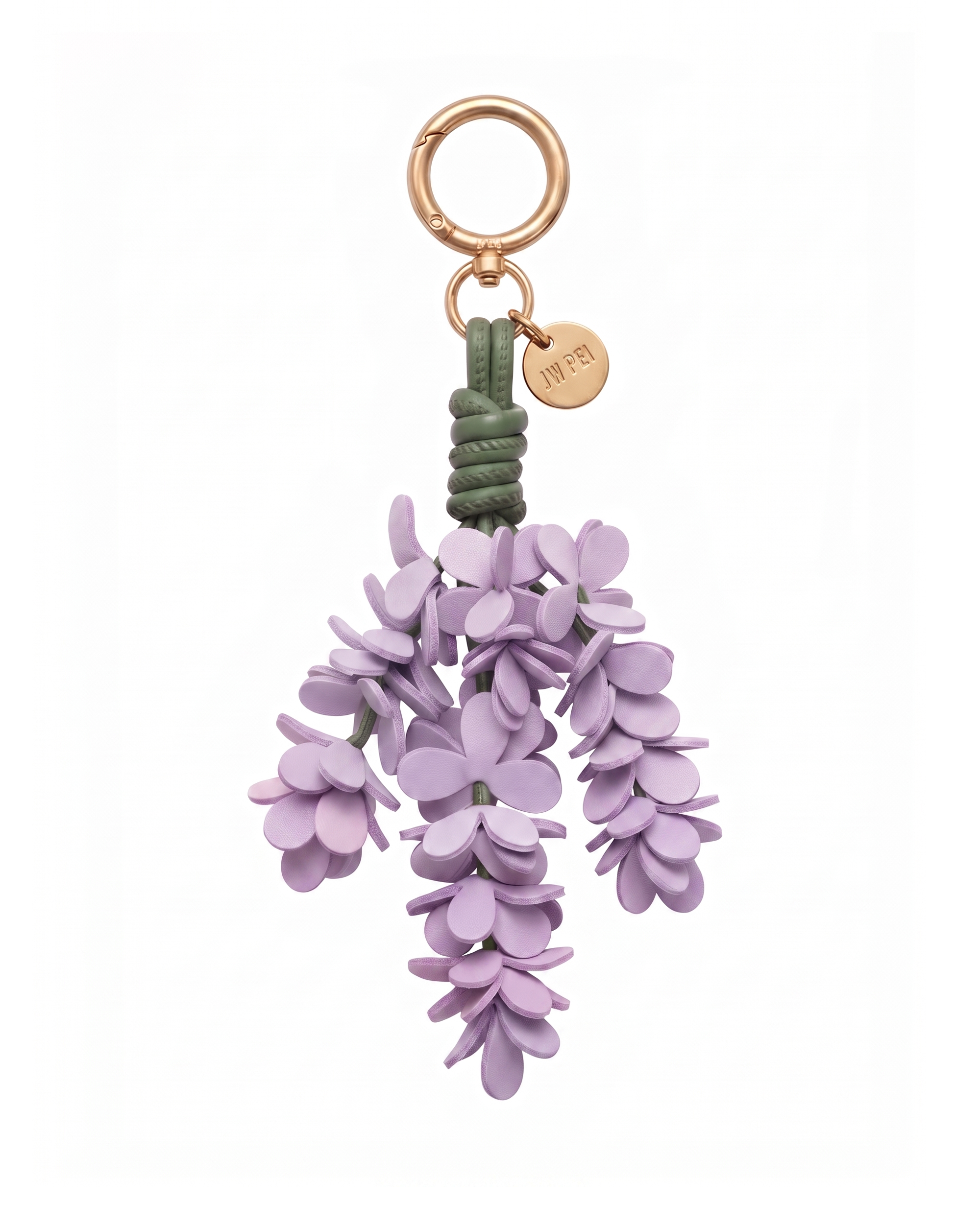 Wisteria Floral Bag Charm - Lavender