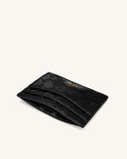 Woven Texture Card Holder - Black
