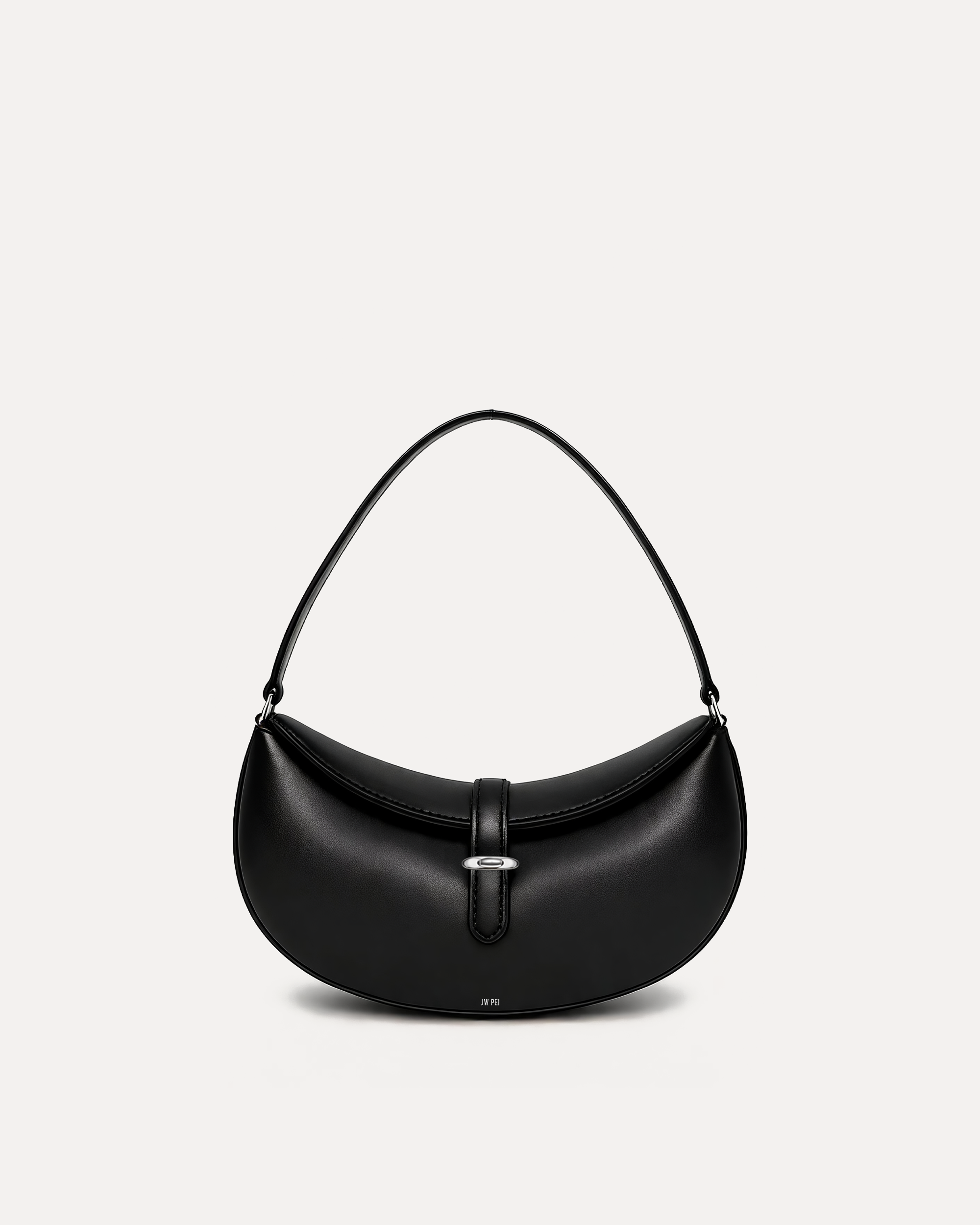 Mia Crescent Shoulder Bag - Black
