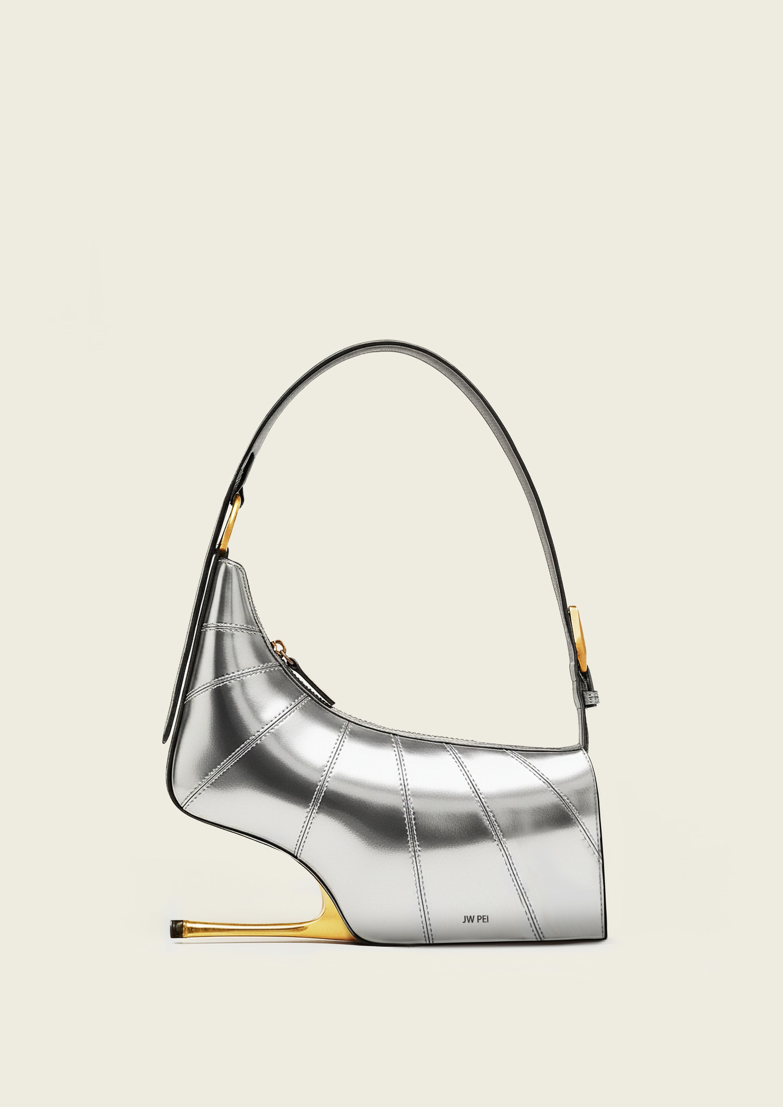 Stella Shoe-Shaped Top Handle Bag - Silver