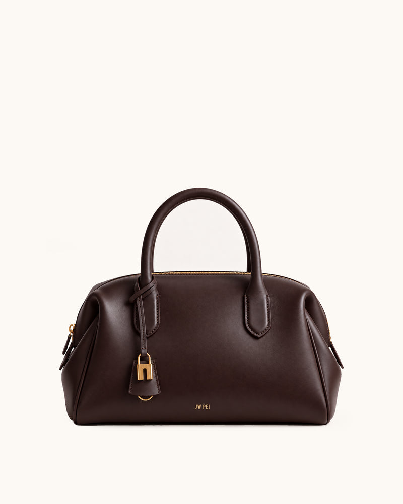 Ava Top Handle Bag - Brown