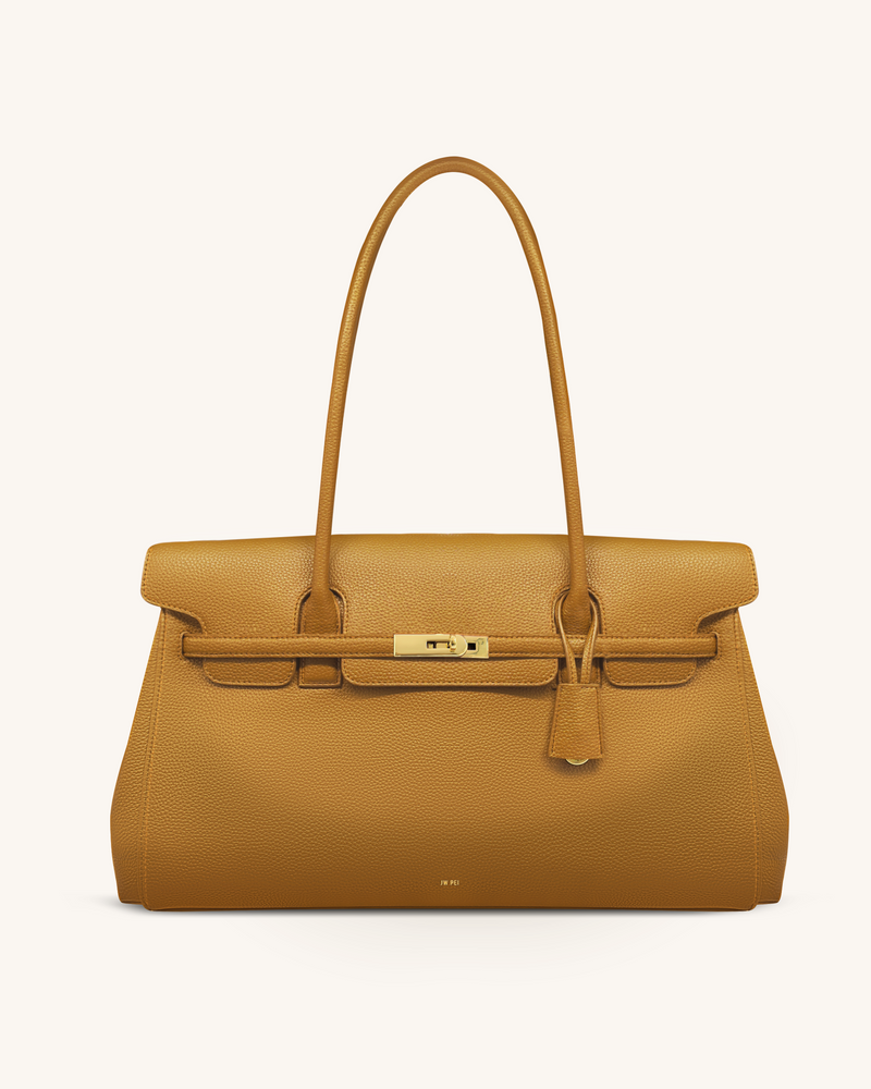 Yara Large Shoulder Bag - Ginger Yellow