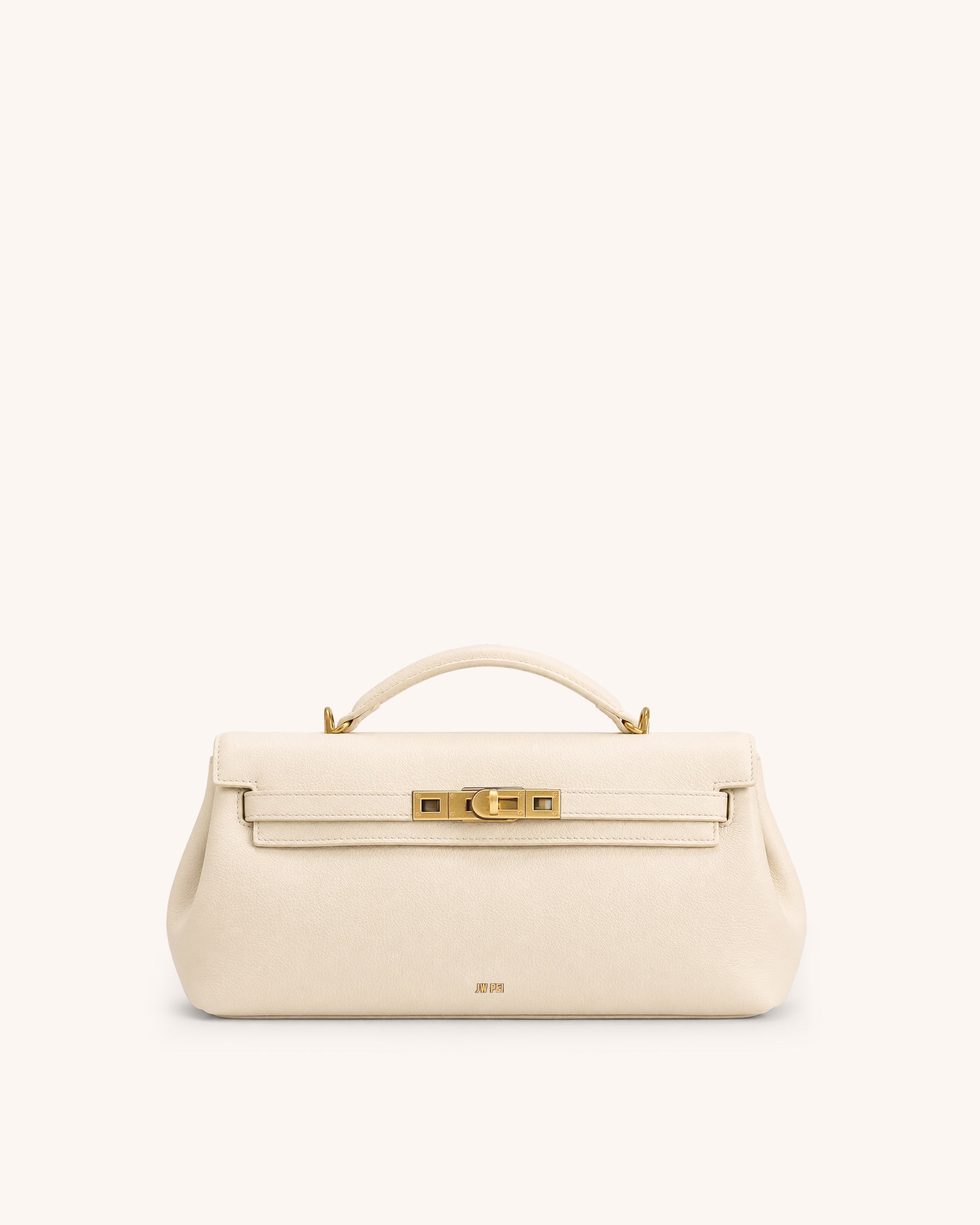 Noor Relaxed Top Handle Bag - Ivory