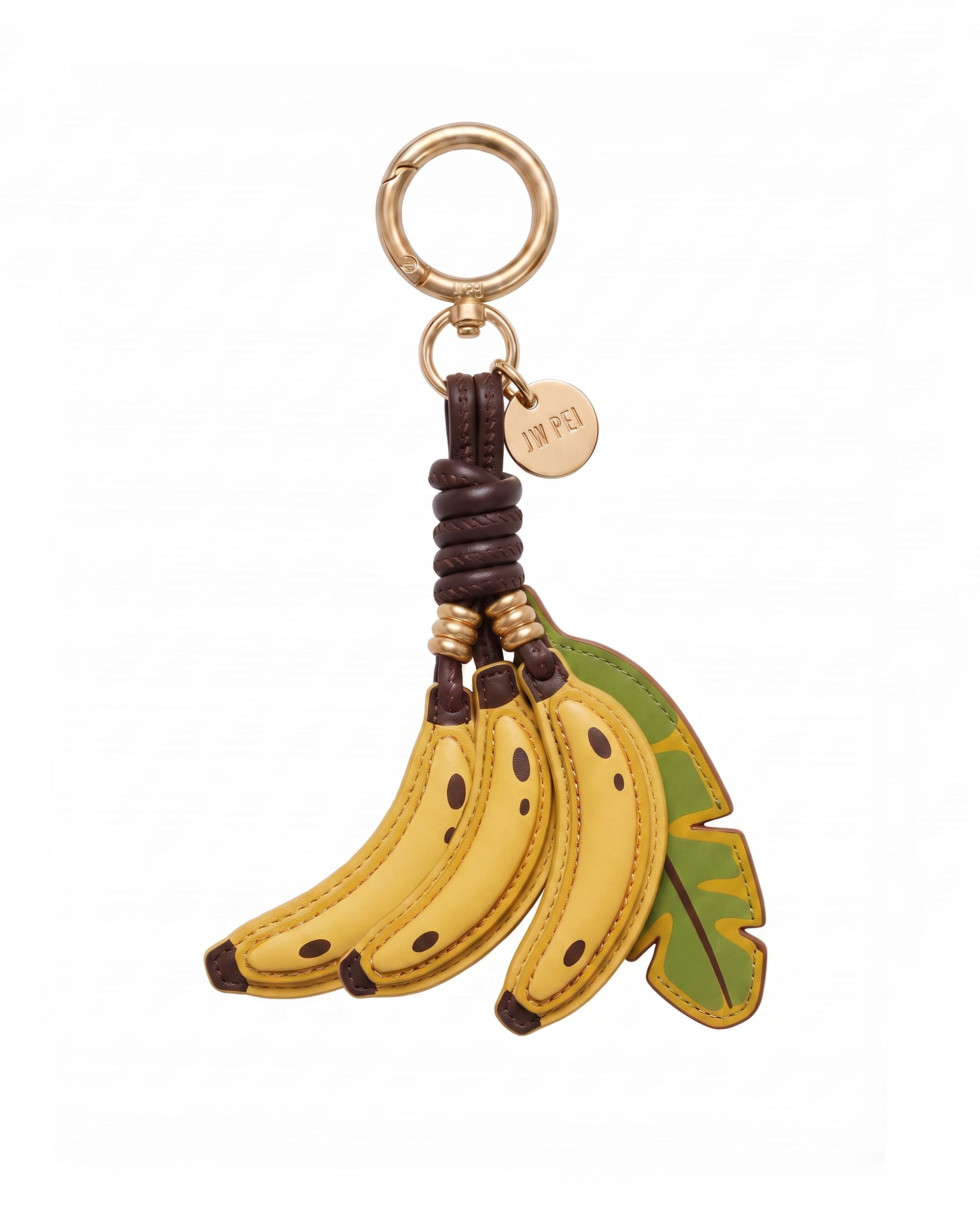 Banana Cluster Bag Charm - Yellow