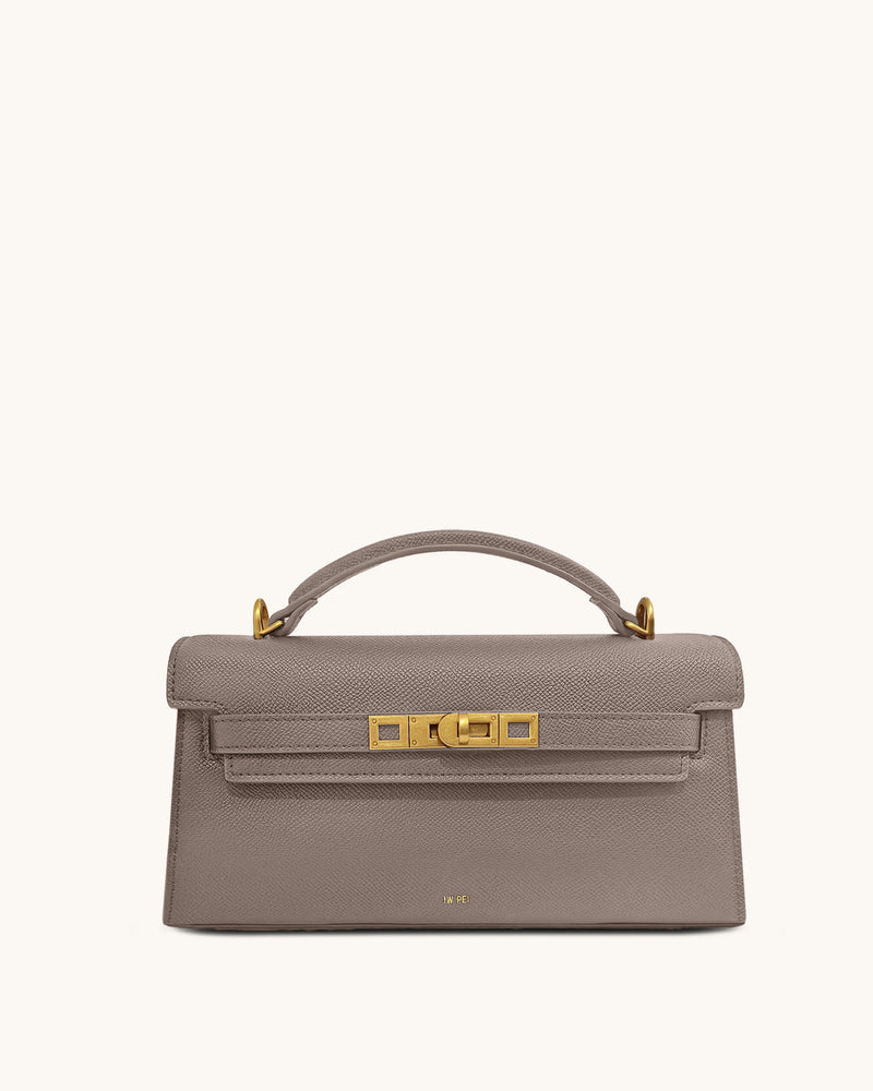 Noor Top Handle Bag - Elephant Gray